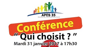 affiche de la conférence "qui choisit?"